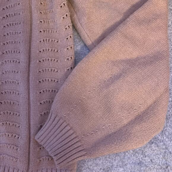 Philosophy Women’s Cardigan Sweater Size XS In Peachy Tan Viscose Blend NWOT - Picture 4 of 10
